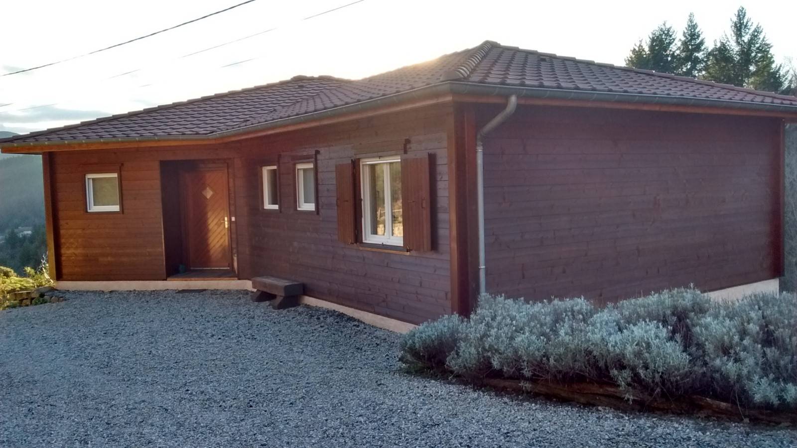 Maison Madrier avec terrain à St Martin de Valamas