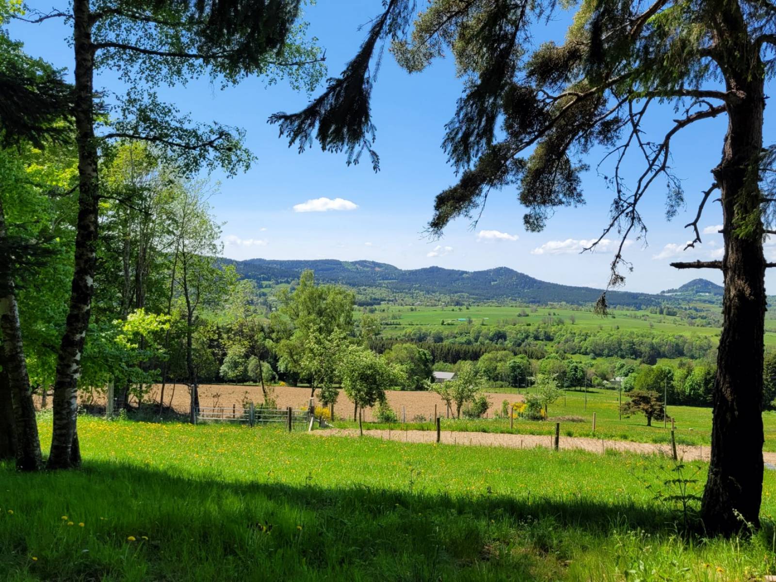 Propriété isolée en pleine nature sur 7.7 hectares avec étang à Araules