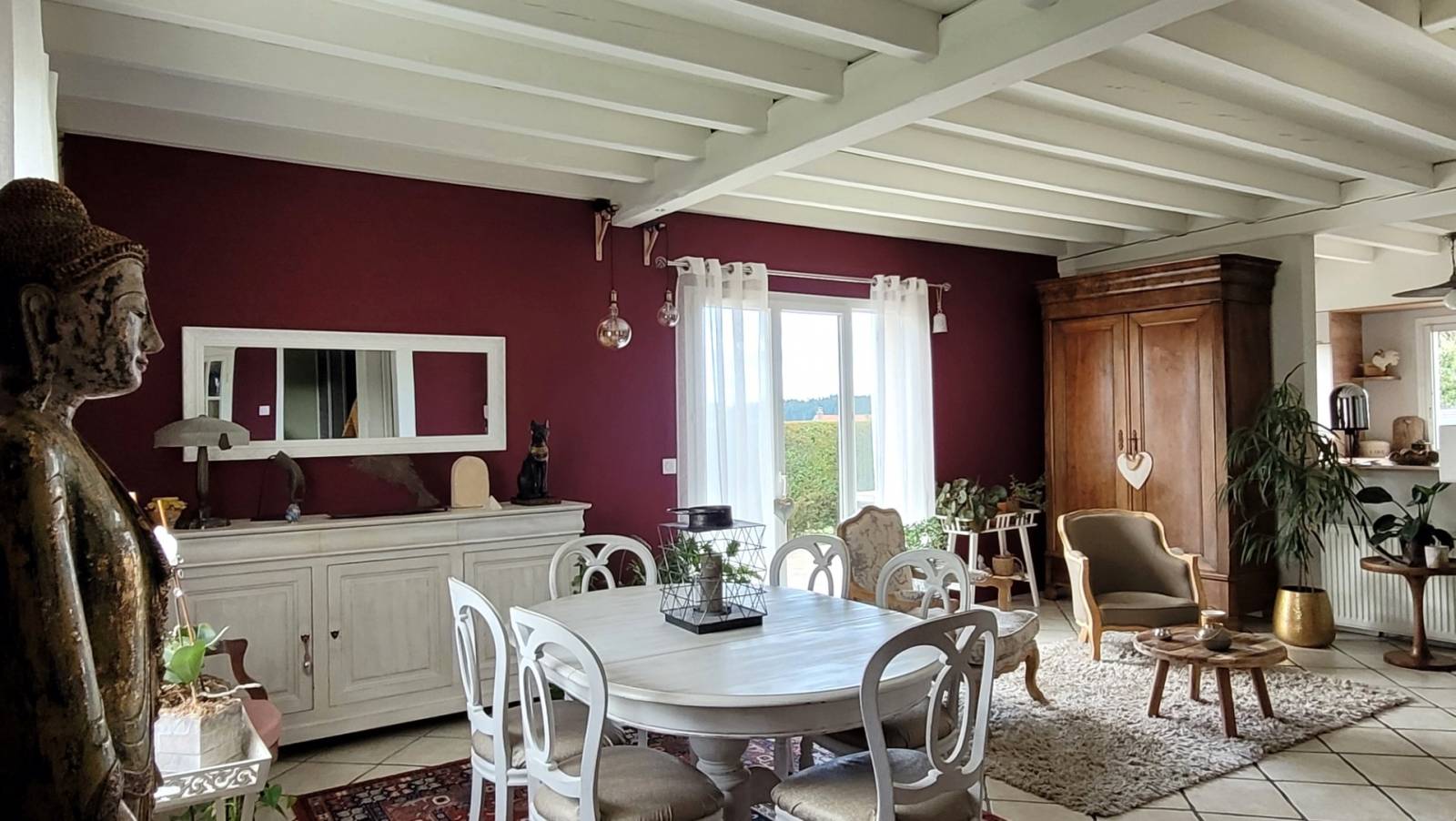 Maison de plain pied avec garage et jardin à Raucoules