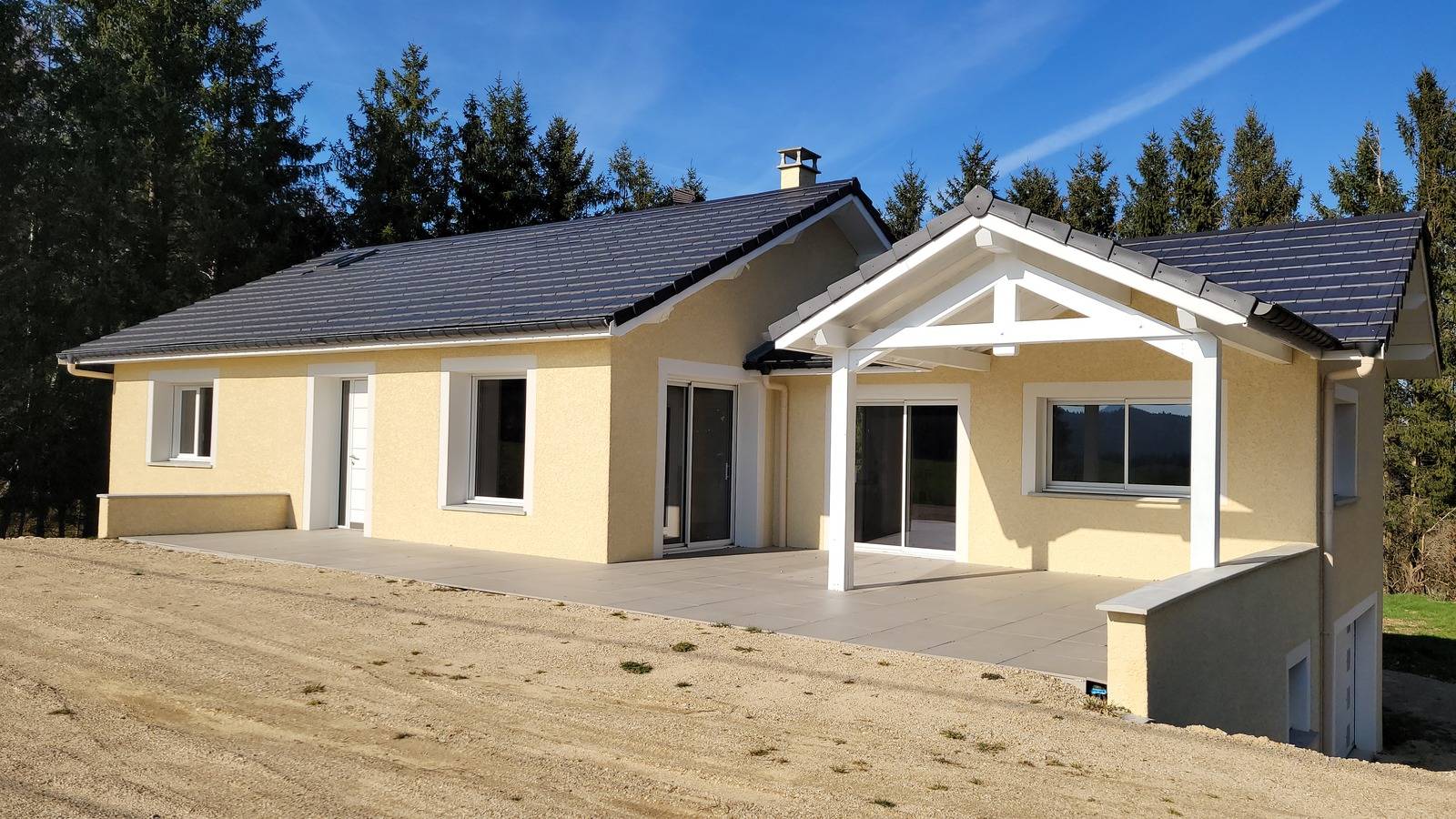 Maison en cours de finition sur le secteur de Tence