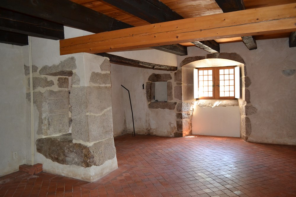 Ancienne ferme T3 Campagne de Tence Dépendances: grange et écurie. Terrain 760m².