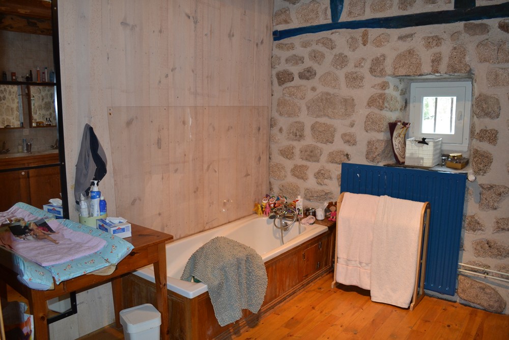 Ancienne ferme rénovée T7 Campagne du Mazet St Voy 4 chambres. Cachet. Pièce de vie avec cheminée