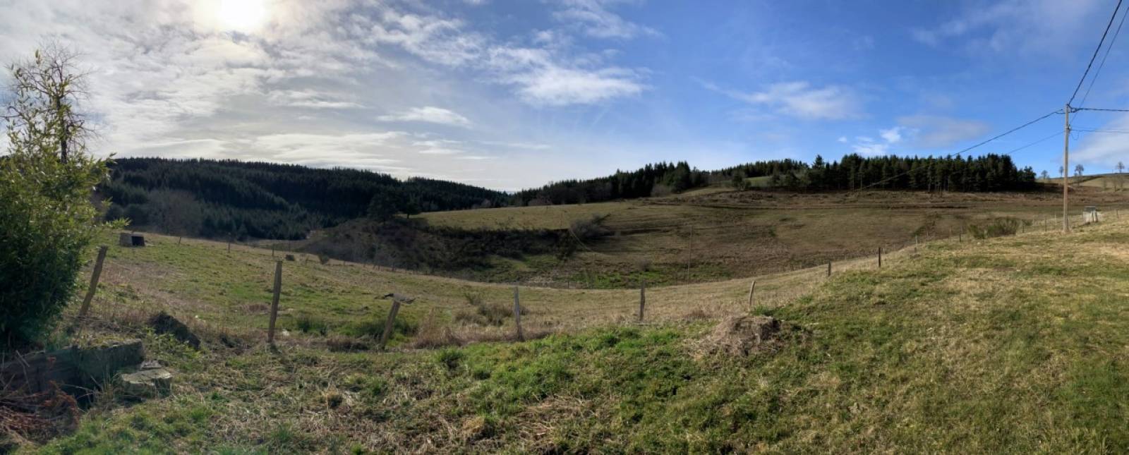 Ferme avec vue et travaux